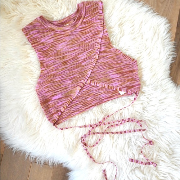 FREE PEOPLE KNOT LACE UP DROP NWOT a SMALL - Picture 1 of 8